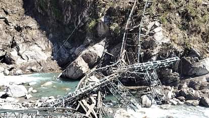 Chamoli News Bridge connecting Govindghat to Hemkund Sahib collapsed for the third time in 17 years