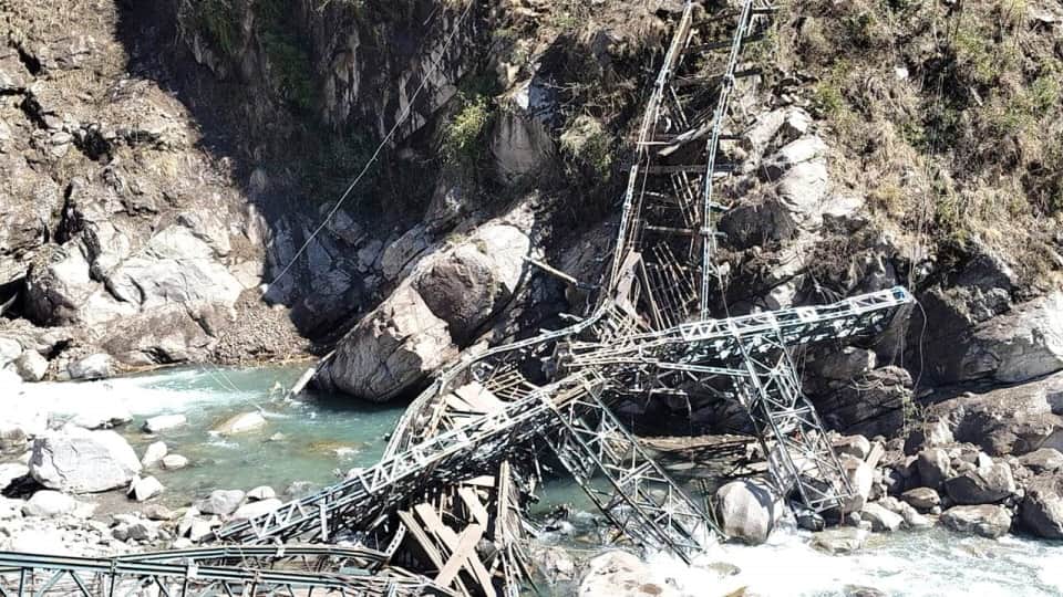 Bridge collapse in Govindghat Chamoli Concerns arisen marriages and deliveries Uttarakhand News in hindi