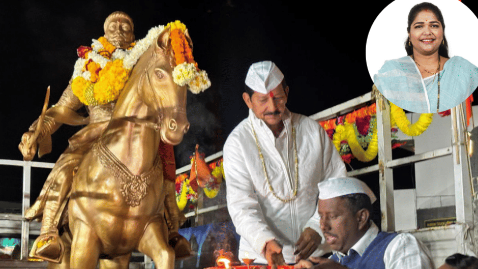 Indore News Chhatrapati Shivaji Maharaj Statue Swati Yuvraj Kashid