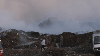 Fire broke out in Noida Authority dumping ground for third consecutive year