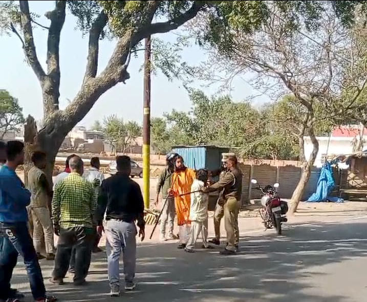 Police beat up blind people after removing them from school