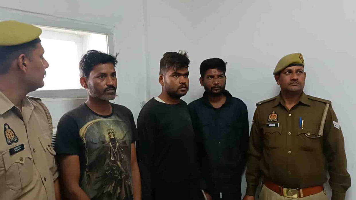 Kanpur: Three gangsters arrested for robbing a businessman by asking for a lift