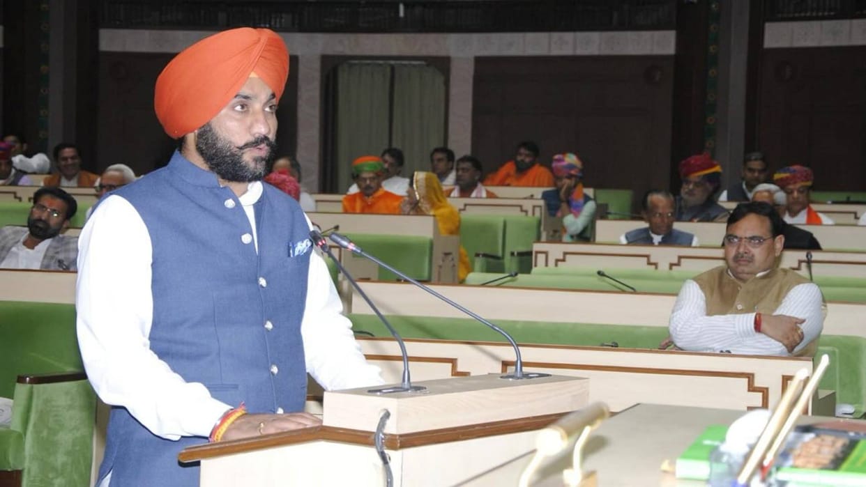 Rajasthan Debate in House on issue of water BJP MLA Gurveer Singh said Congress gave three canals to Haryana
