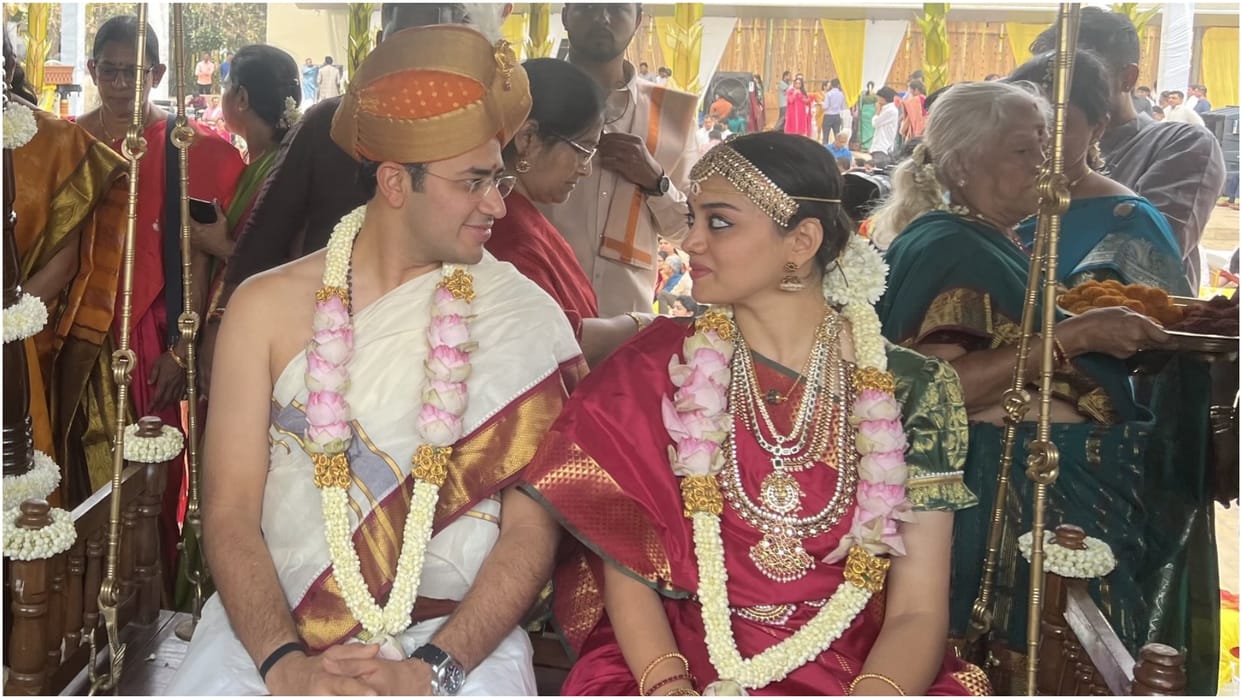 Tejaswi Surya got married: Took seven rounds with Kannada singer; Know who Shivshree is