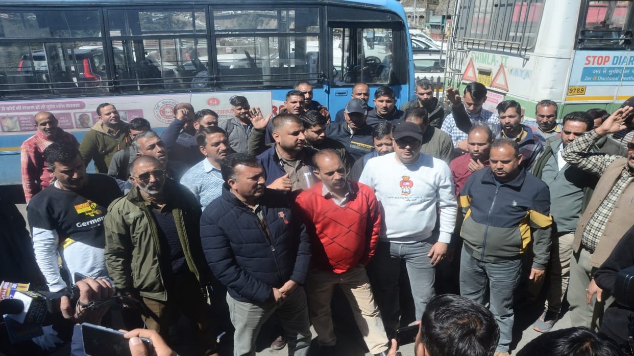HRTC Employees Strike: bus wheels to grind to a halt tonight; government invokes ESMA.