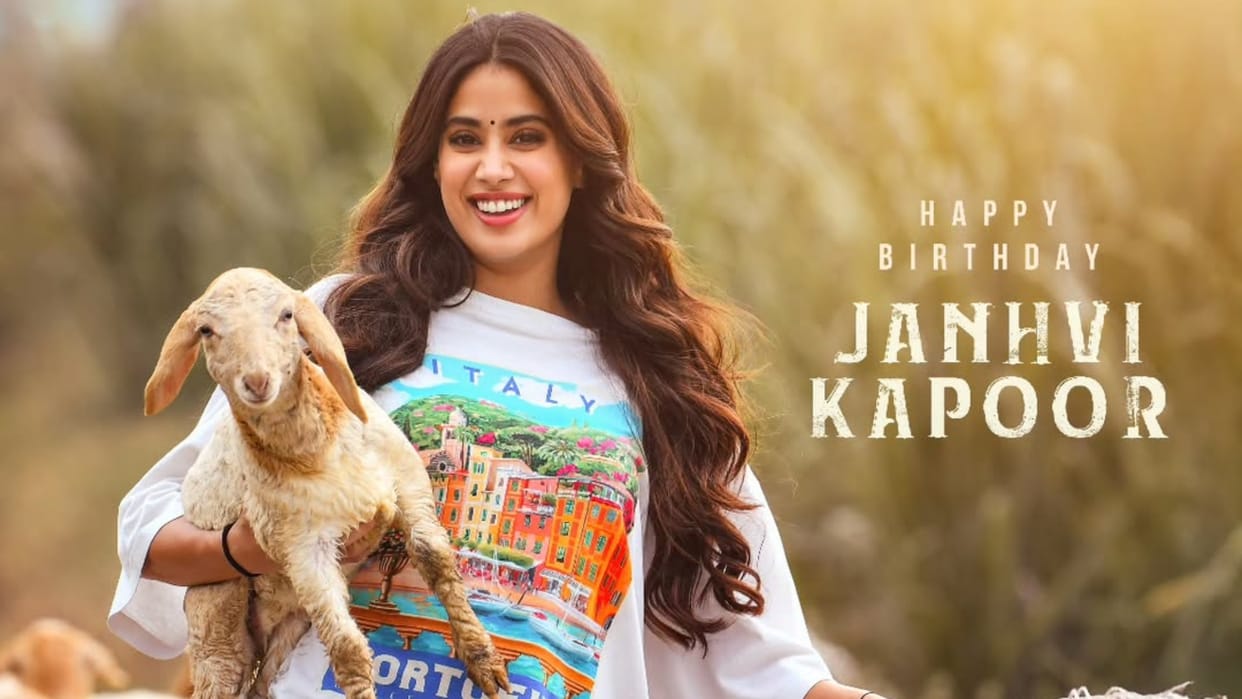 RC 16 filmmakers released first look of janhvi kapoor on her birthday