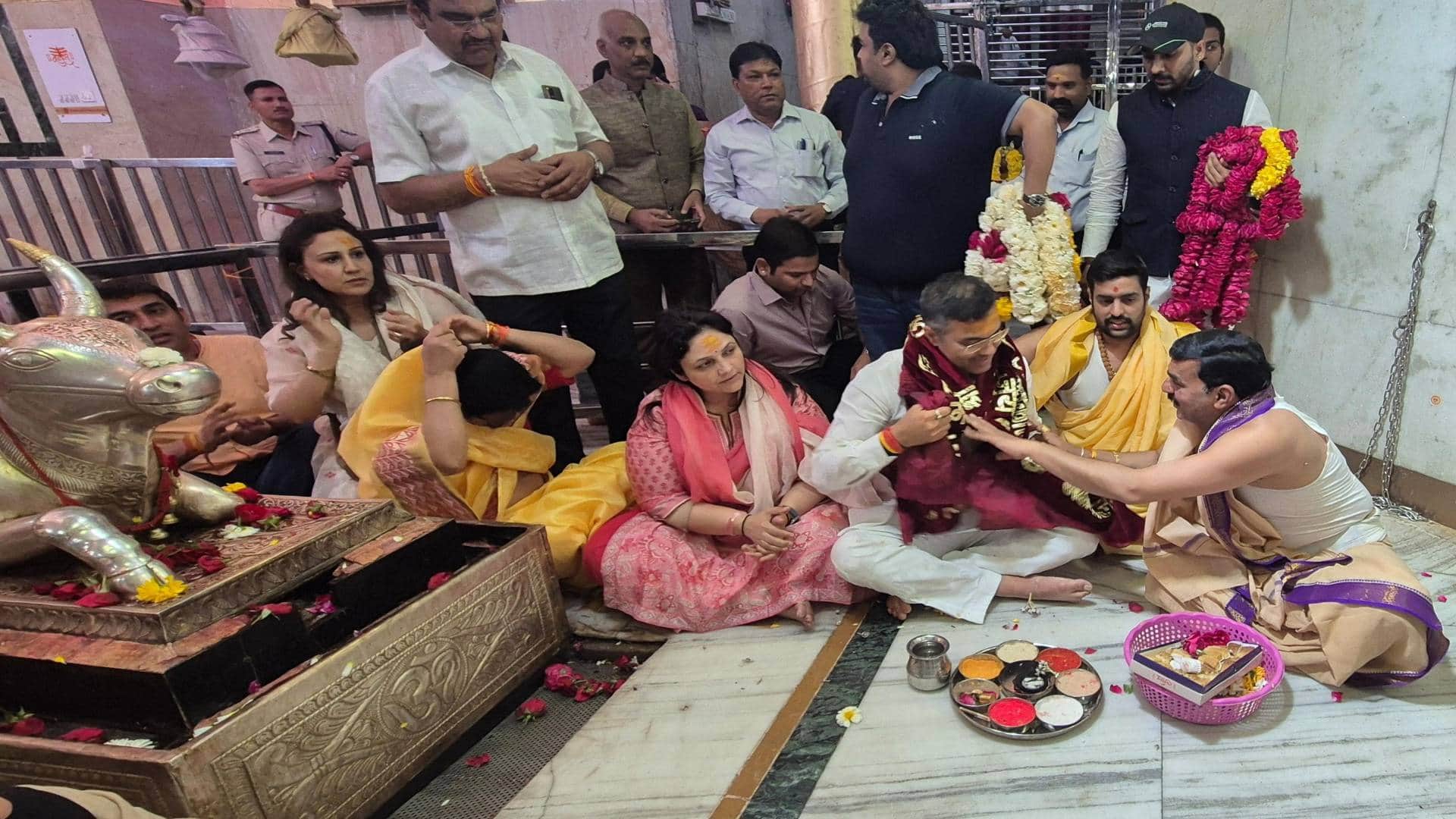 Ujjain Baba Mahakal Pravesh Verma visited Baba Mahakal