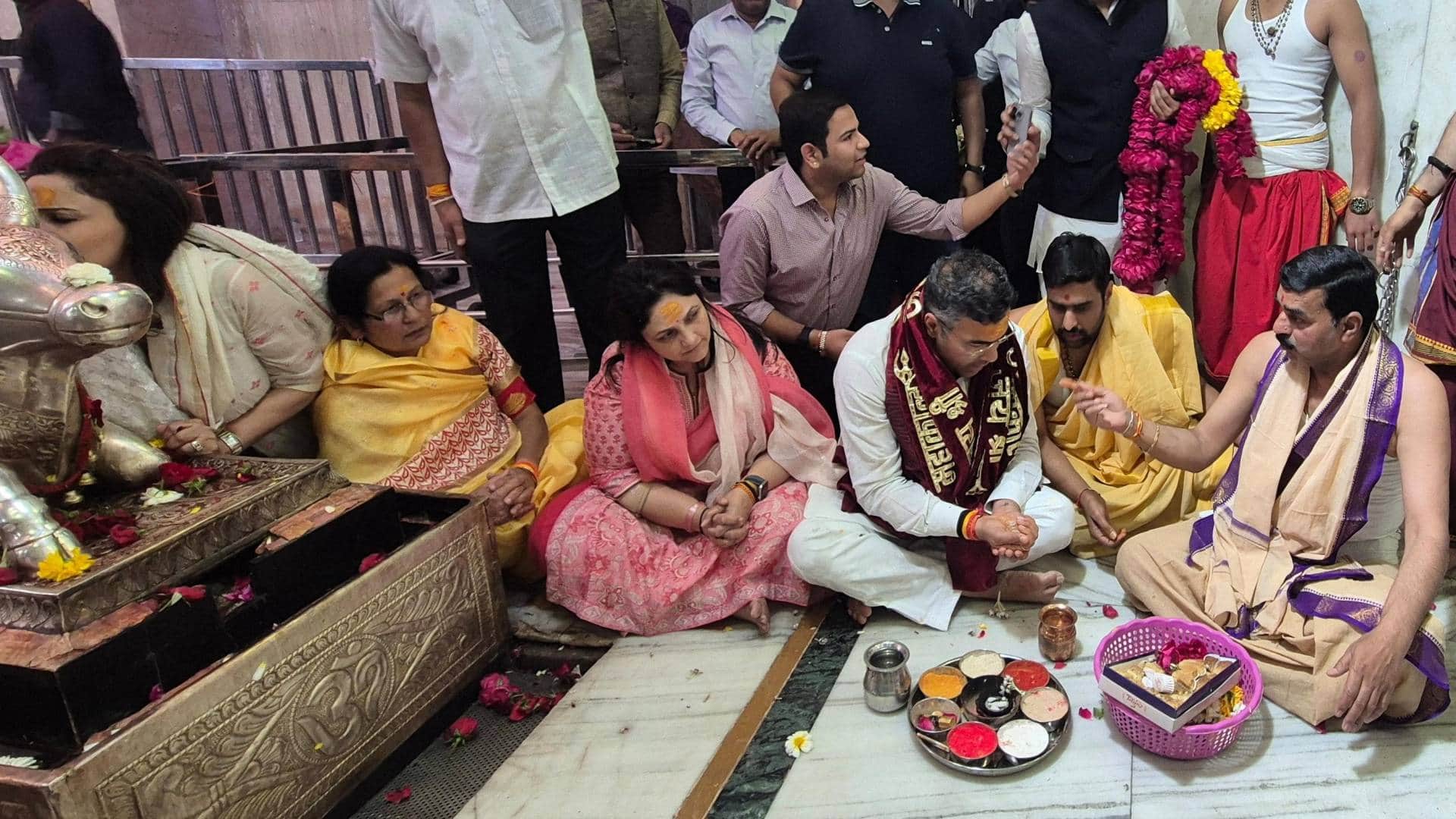 Ujjain Baba Mahakal Pravesh Verma visited Baba Mahakal