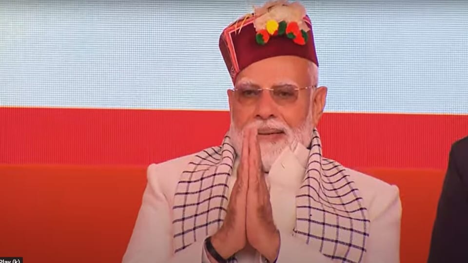 PM Modi Uttarkashi Visit Seen in Different special look of pahadi Clothes see memorable moments in Photos