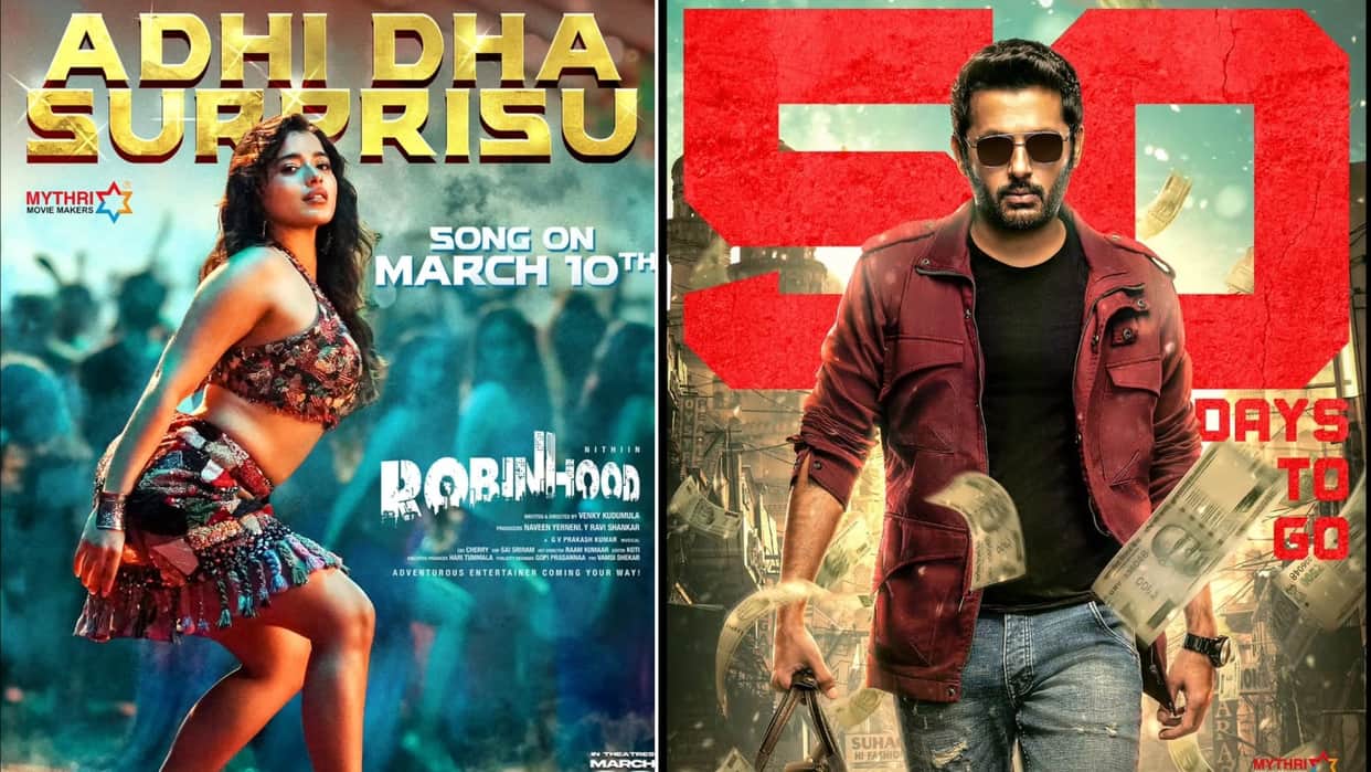 Robinhood Promotions to revive with Ketika Sharma glamorous song Nithiin Sreleela Movie