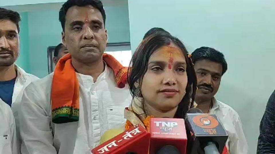 Shikha Ravindra Gabel was elected unopposed as Raigarh District Panchayat President