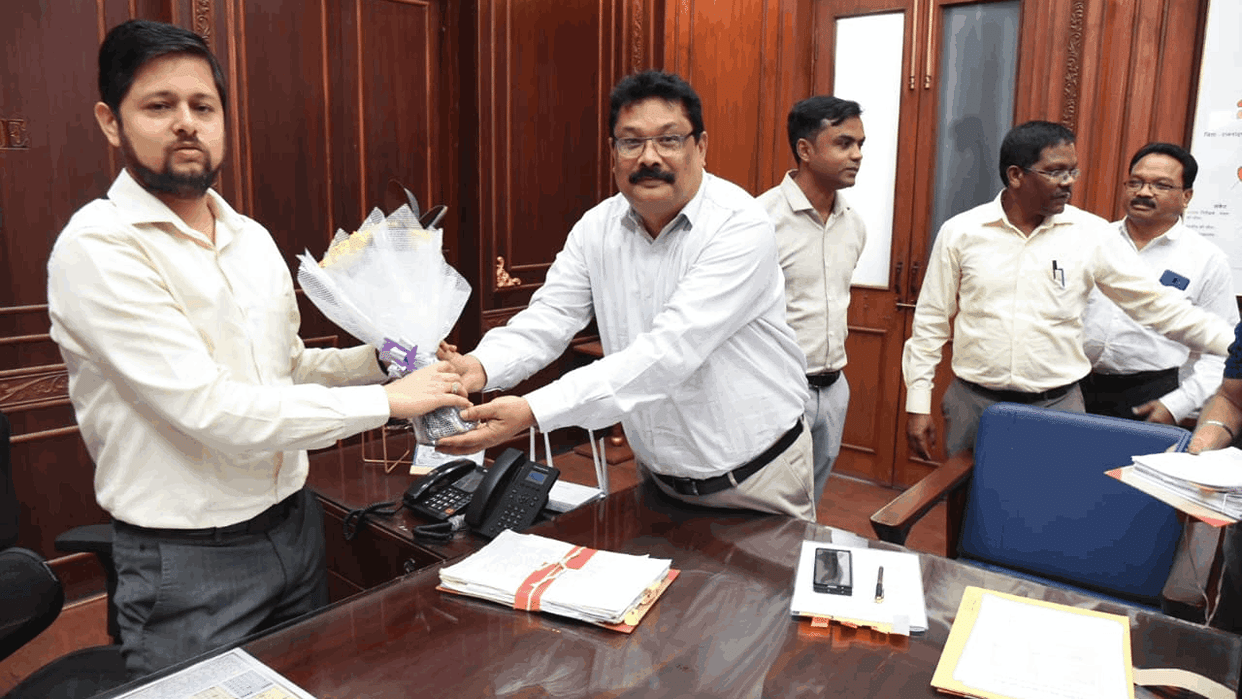 Abhijeet Singh took charge as the new collector of Durg district