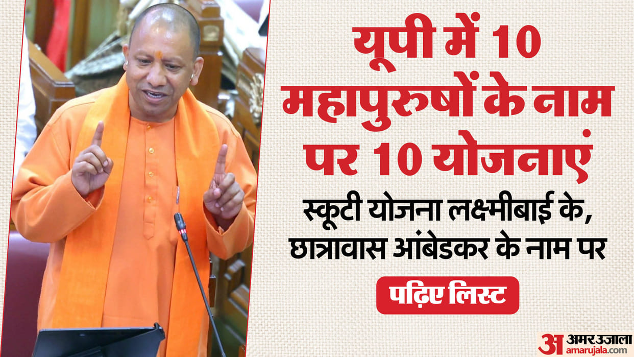 UP: Ten schemes will be started in the name of great men in the state, from Laxmibai to Kabir and Shabari, rea