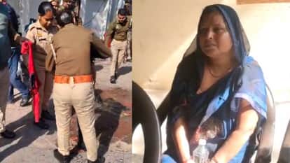 young man tried to commit suicide along with his wife and daughters in middle of intersection In Lucknow