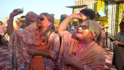 Laddu Holi 2025 Celebrations In Radhrani Temple Barsana