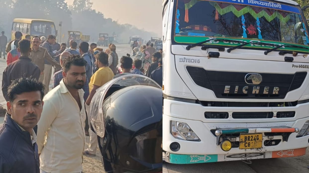 Retired railway employee dies in road accident due to collision between trailer and scooter