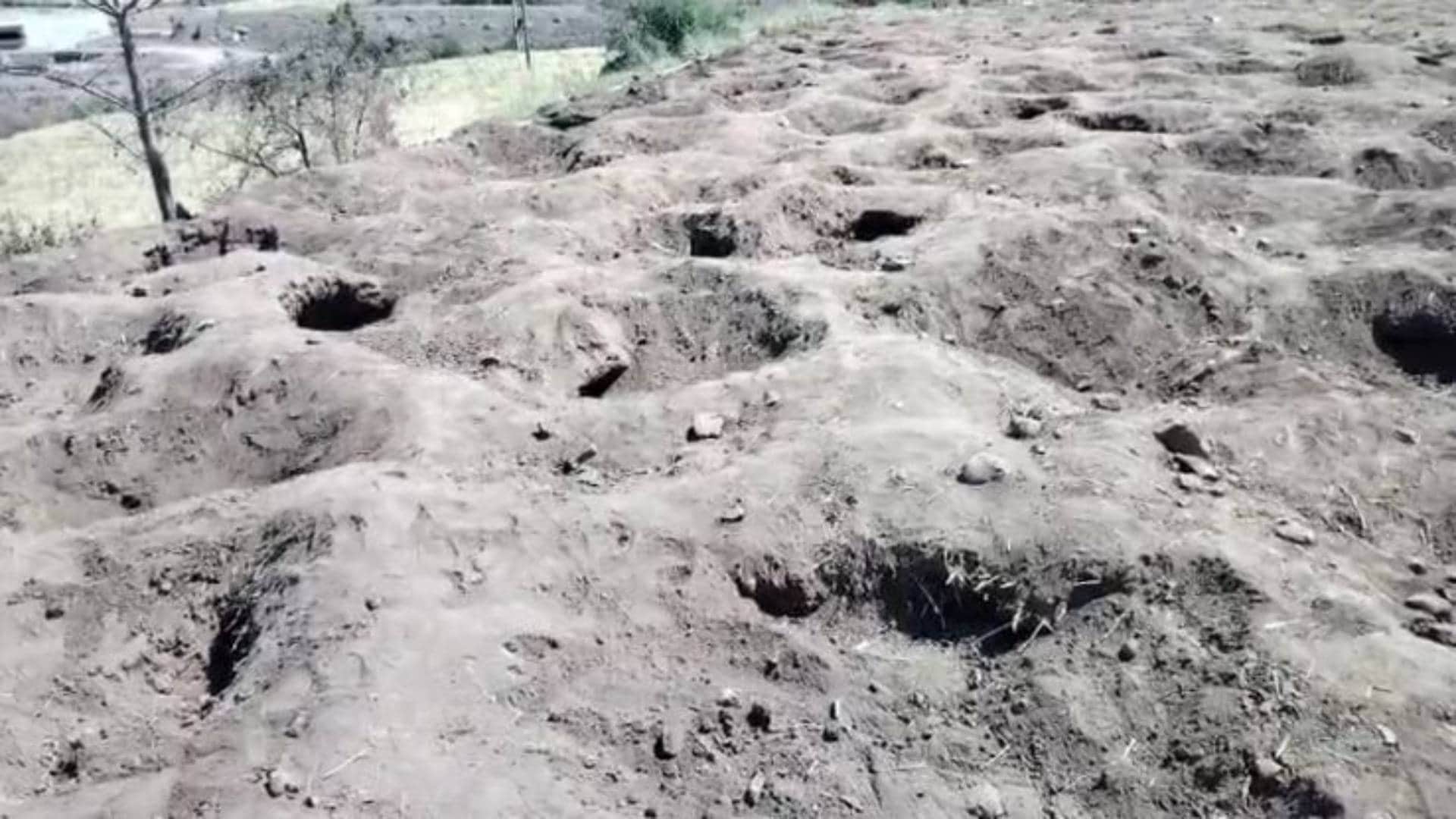 MP News earth is spewing gold coins in Burhanpur People dug up several acres of fields in dark night