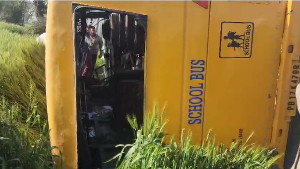 School bus accident in Moga driver was drunk
