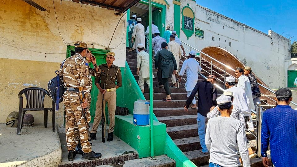 Sambhal Update: Tight security around Jama Masjid, drone surveillance, see pictures during prayers