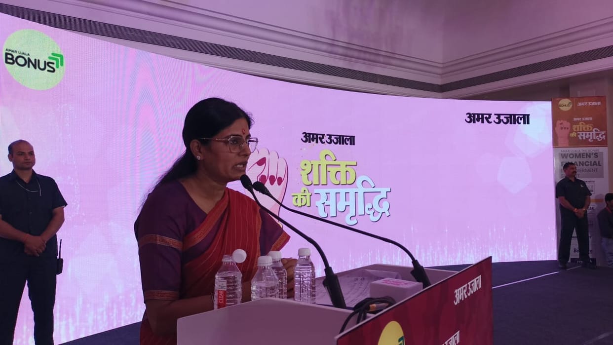 Union minister Anupriya Patel in Amar Ujala Shakti Ki Smridhi programme.