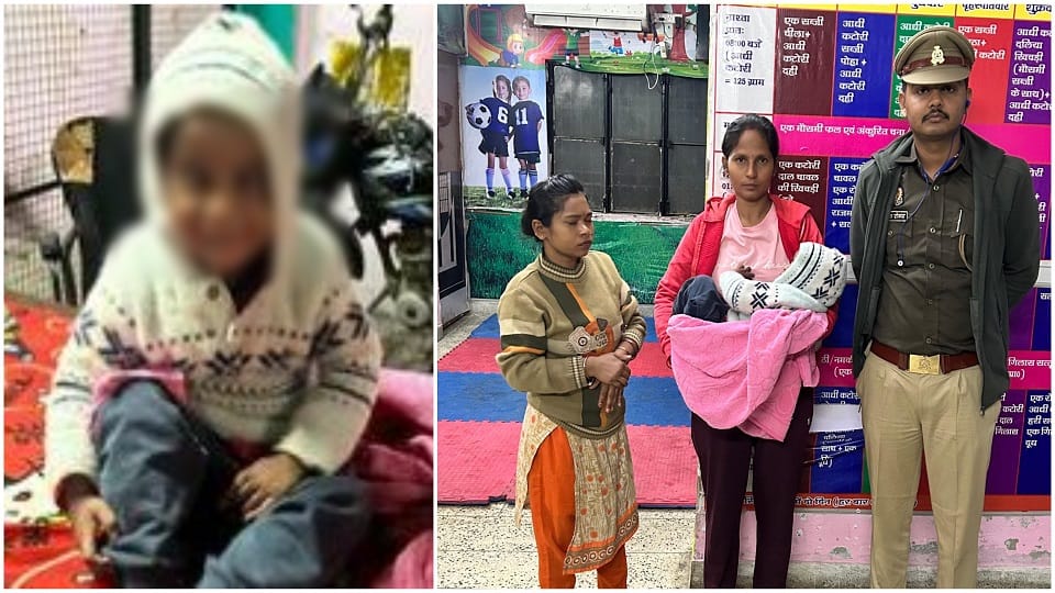 two-year-old innocent girl was left outside the orphanage