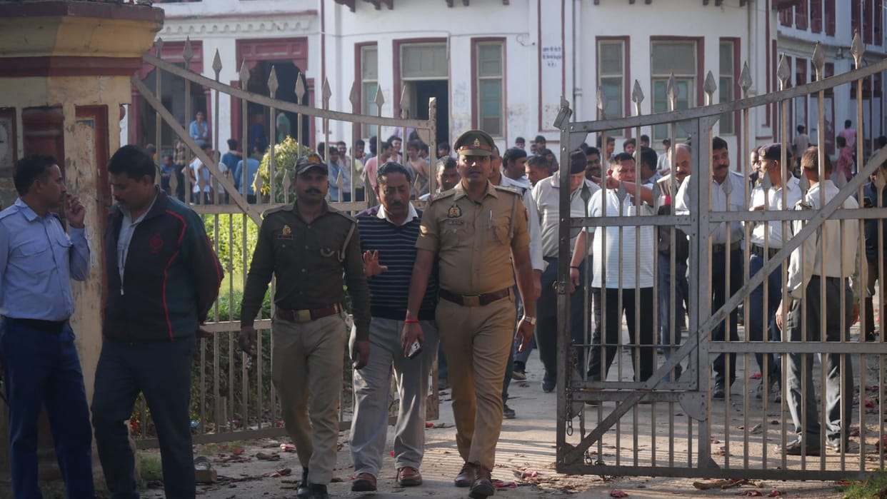 Bricks and stones were thrown in BHU Five students injured clashed over playing with colours