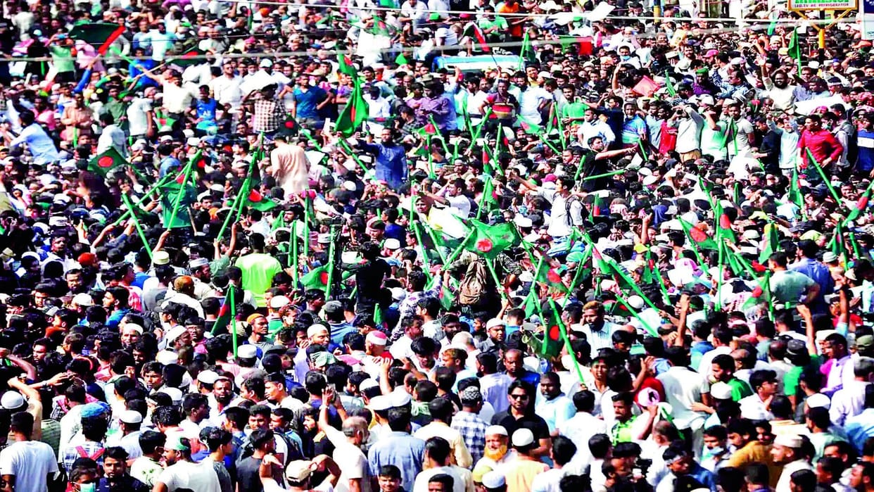 Jamaat-e-Islami holds first-ever major rally in Bangladesh's capital News In Hindi
