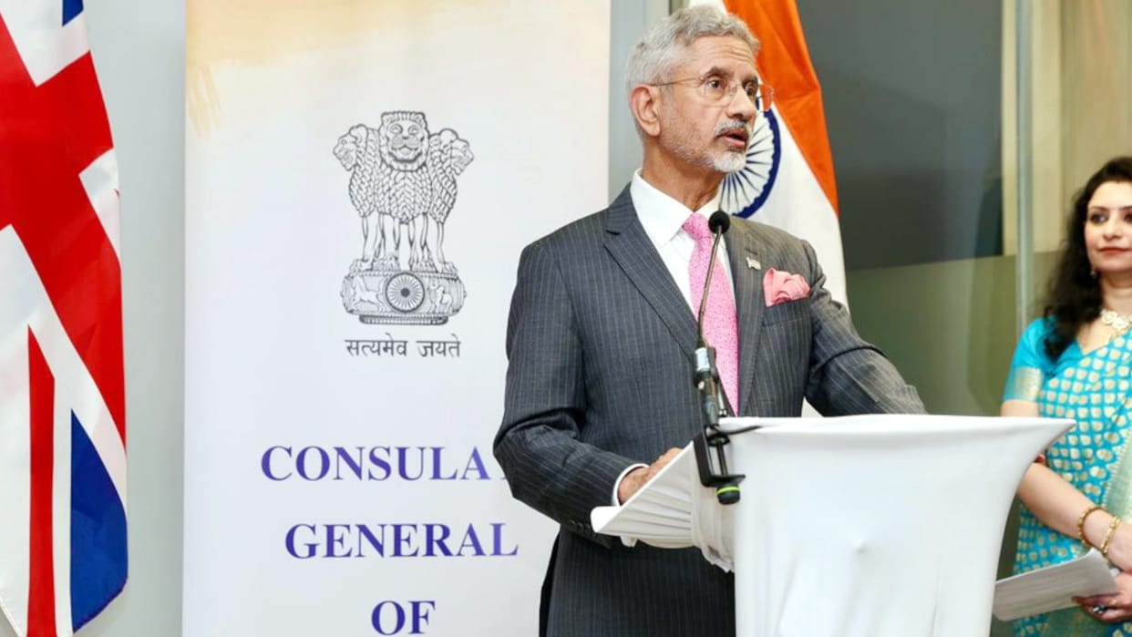 EAM S Jaishankar interact with Indian community and business leaders at Old Trafford in Manchester