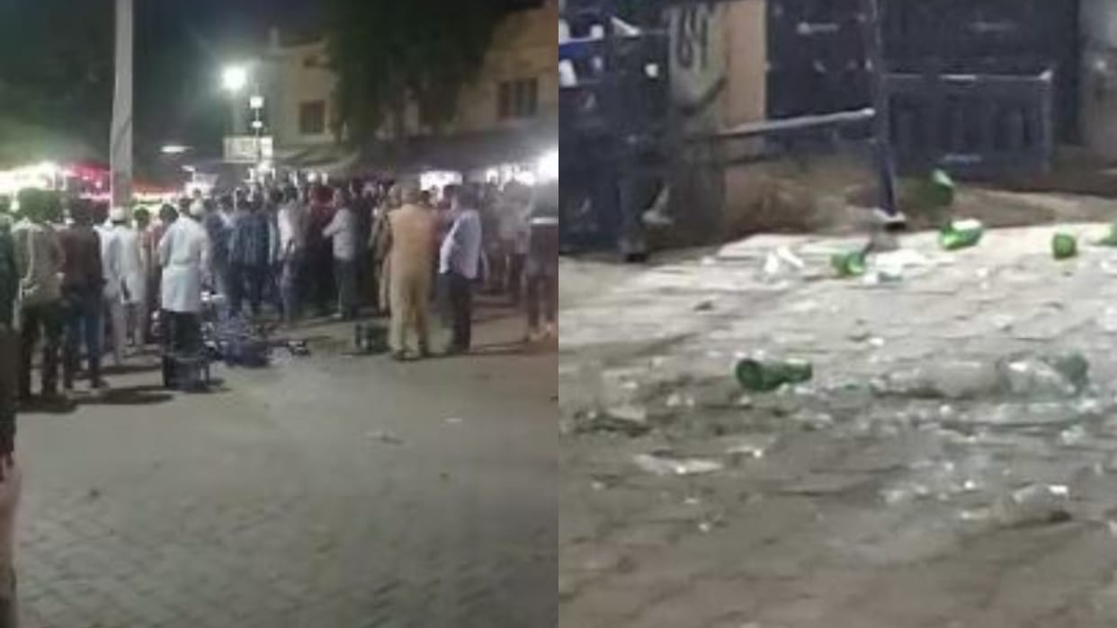 People of two communities clashed in Neemgaon of Lakhimpur Kheri