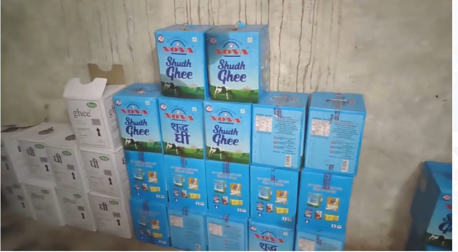 DST sent a huge consignment of 1500 kg ghee to Udaipur