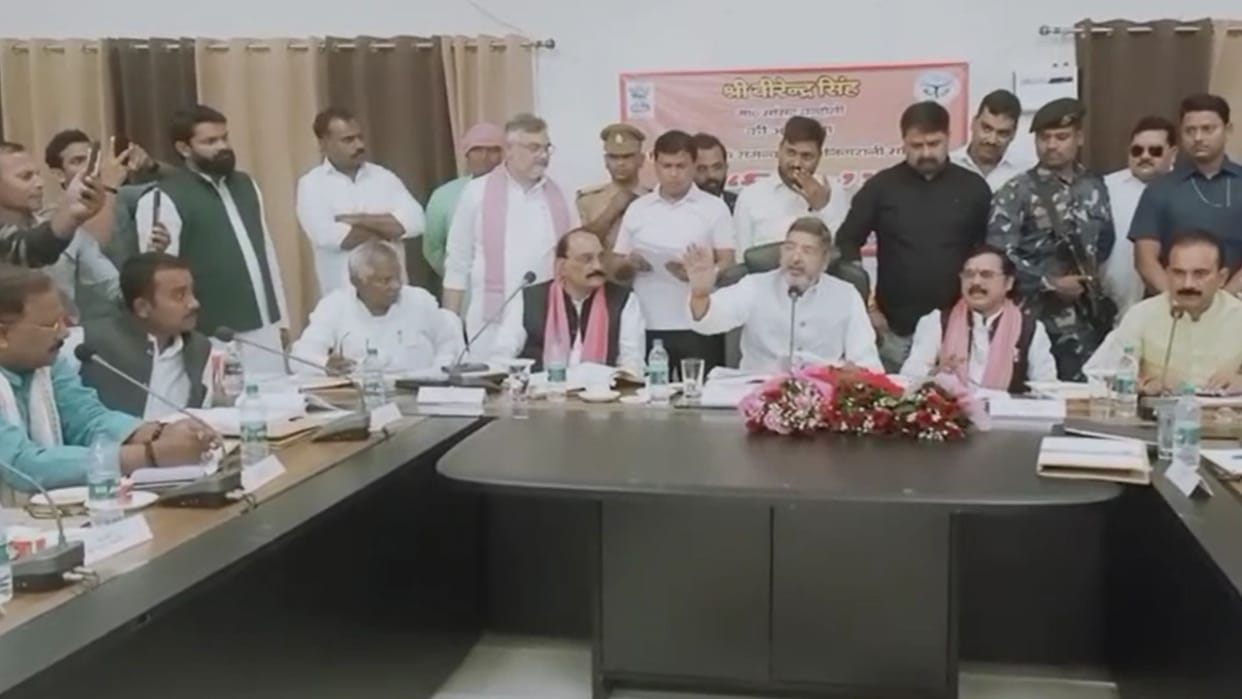SP MP and BJP MLA came face to face in Disha meeting