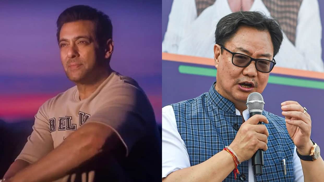 Union Minister Kiren Rijiju Hails Sikandar actor Salman Khan Commitment to Fitness Details Inside
