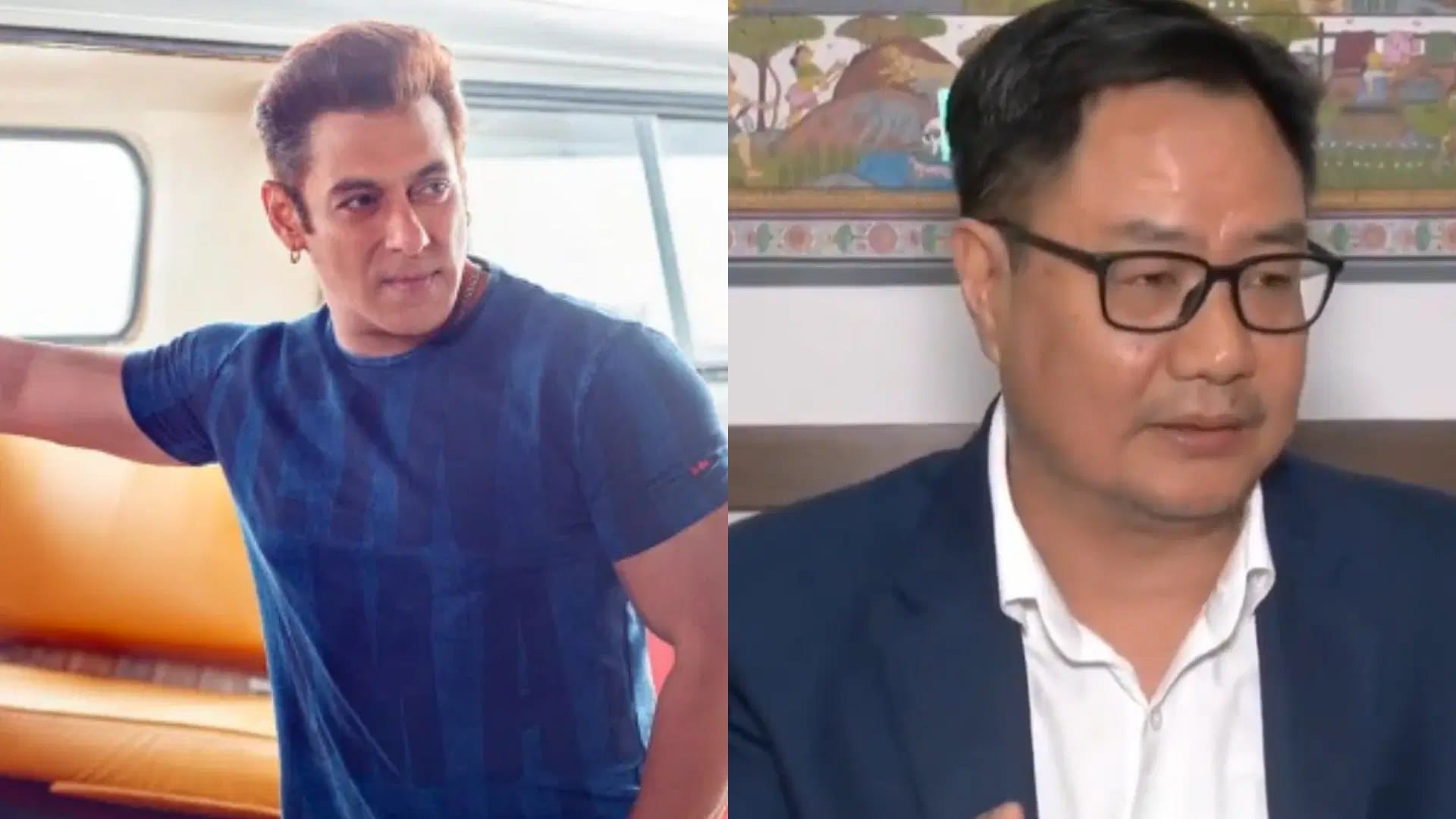 Union Minister Kiren Rijiju Hails Sikandar actor Salman Khan Commitment to Fitness Details Inside