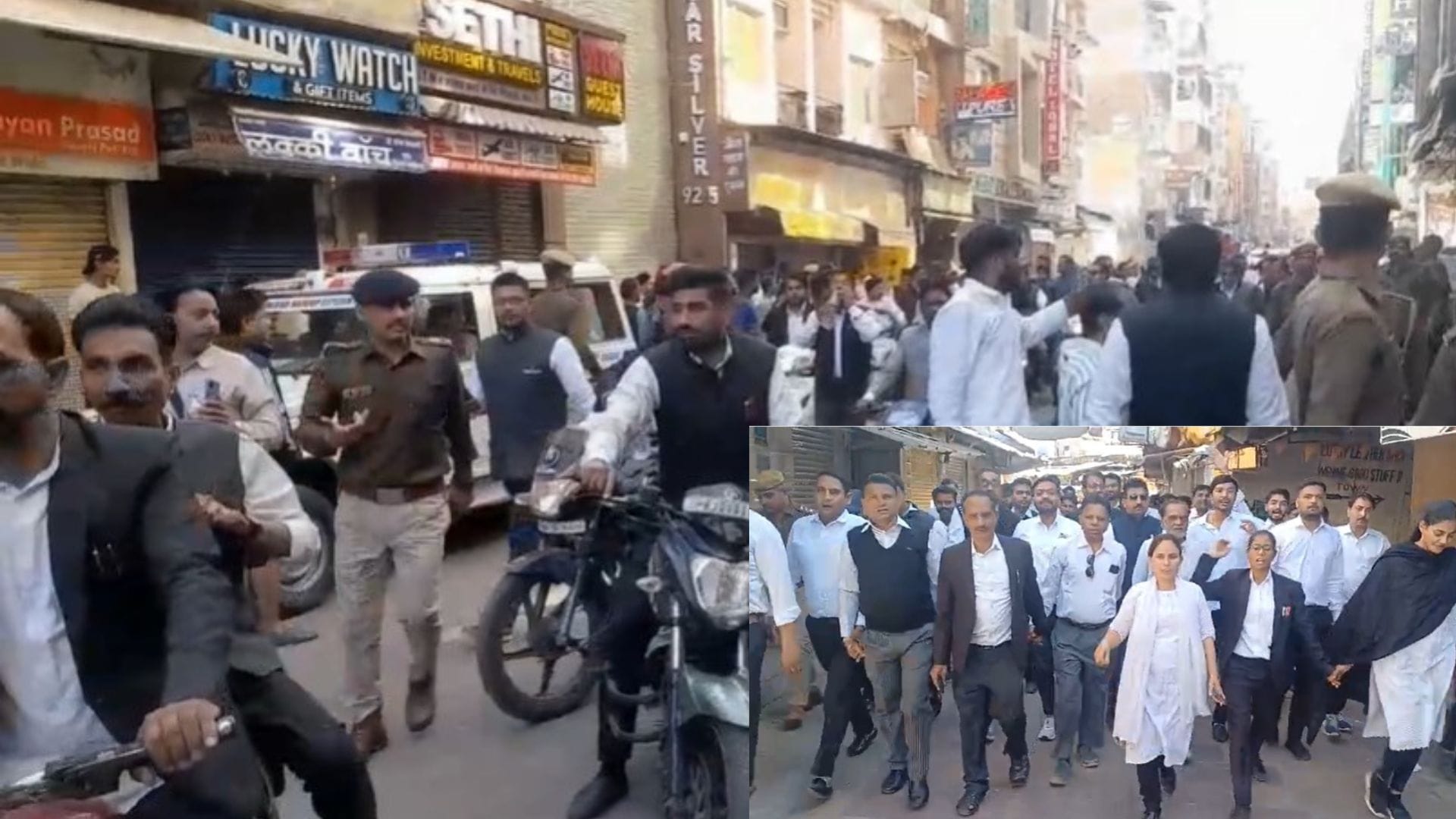 वकीलों का प्रदर्शन