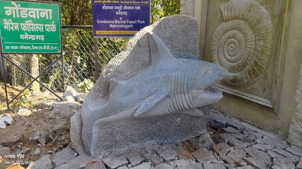 Jurassic Rock Garden is being developed in Gondwana Marine Fossil Park tourism will get a new direction in Man