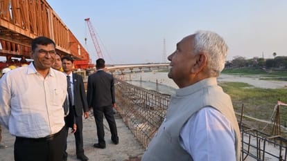 Bihar News : CM Nitish Kumar visit Kangan Ghat to Didarganj under construction J.P. Ganga Path Project