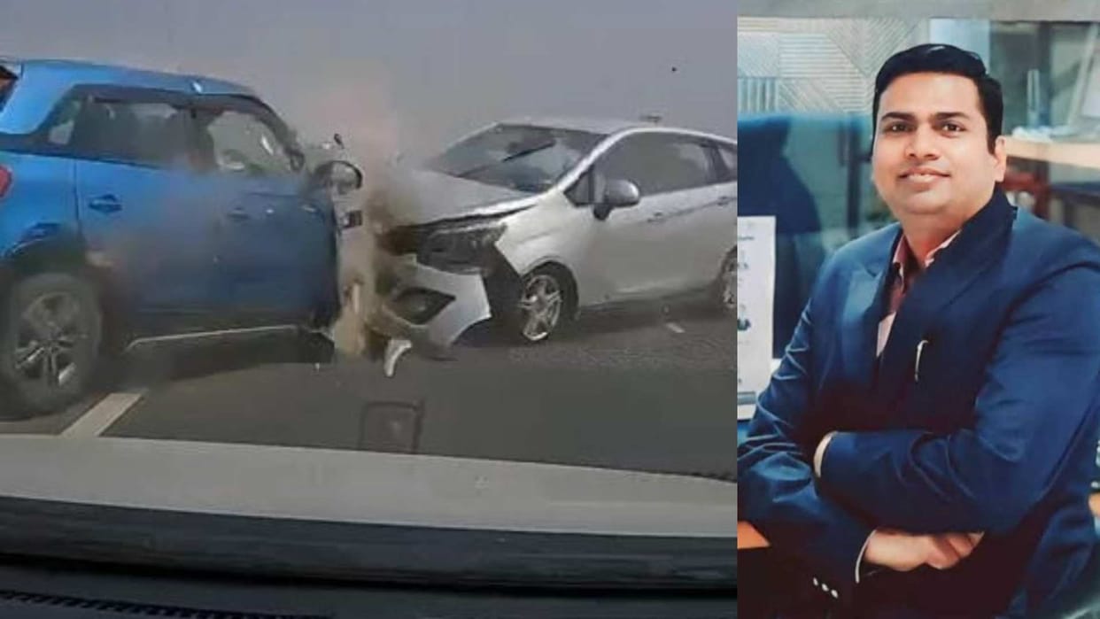 Bihar News : Doctor Balmukund died in a road accident car accident news patna bihar police begusarai bihar