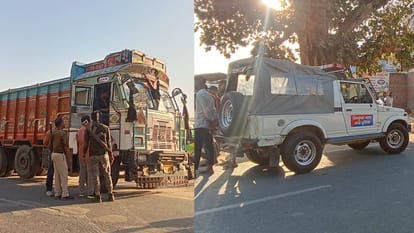 Bihar News : Two friends died road accident News Accident villagers blocked road gaya bihar police
