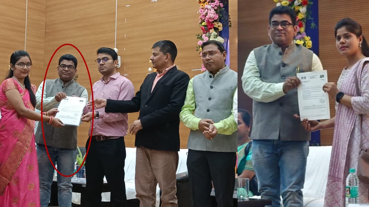 Bihar: Teachers distributed appointment letters while standing together on stage in Supaul: DEO investigation