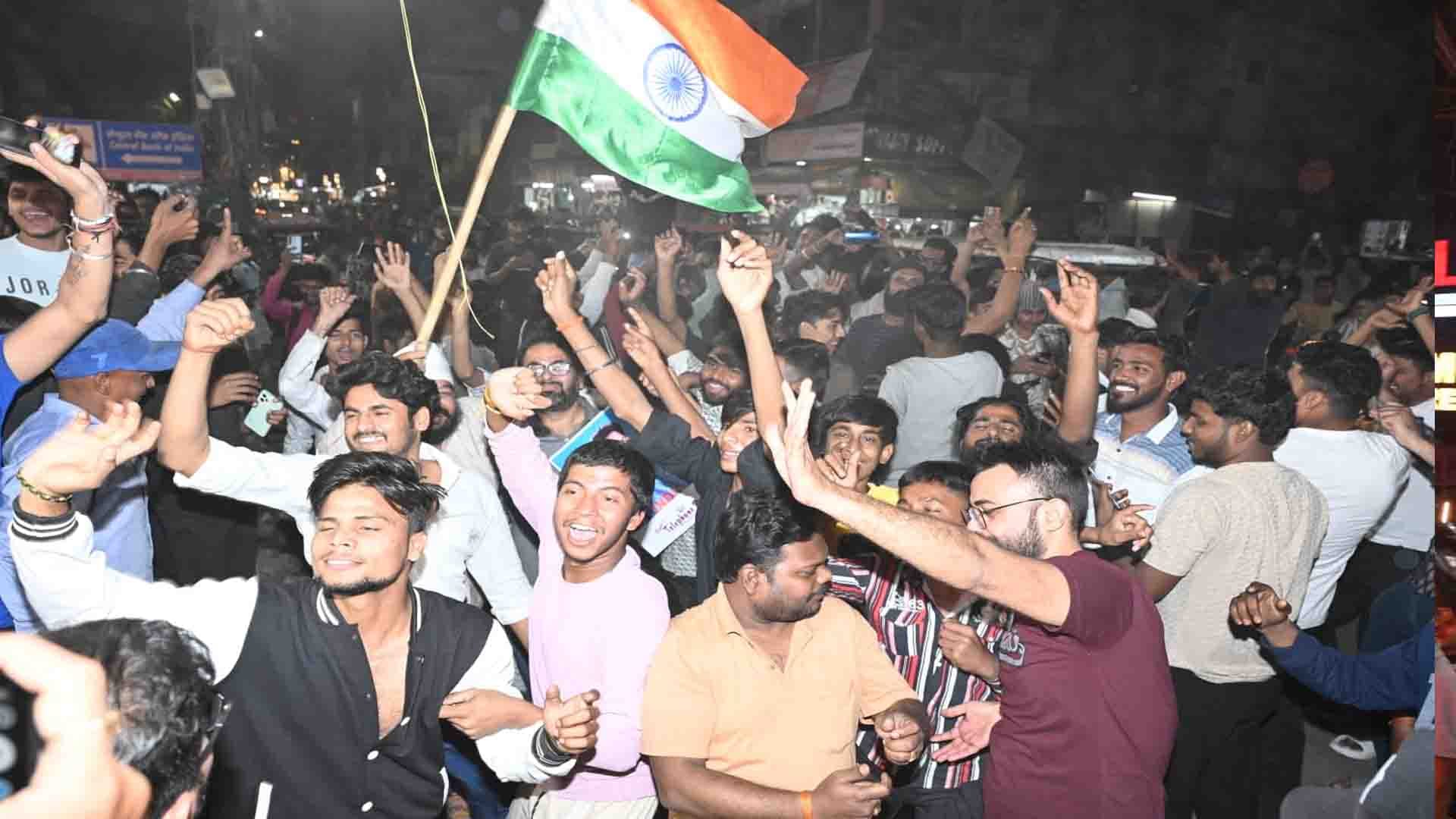 Ind vs NZ: People came out on the streets after India's victory in the Champions Trophy