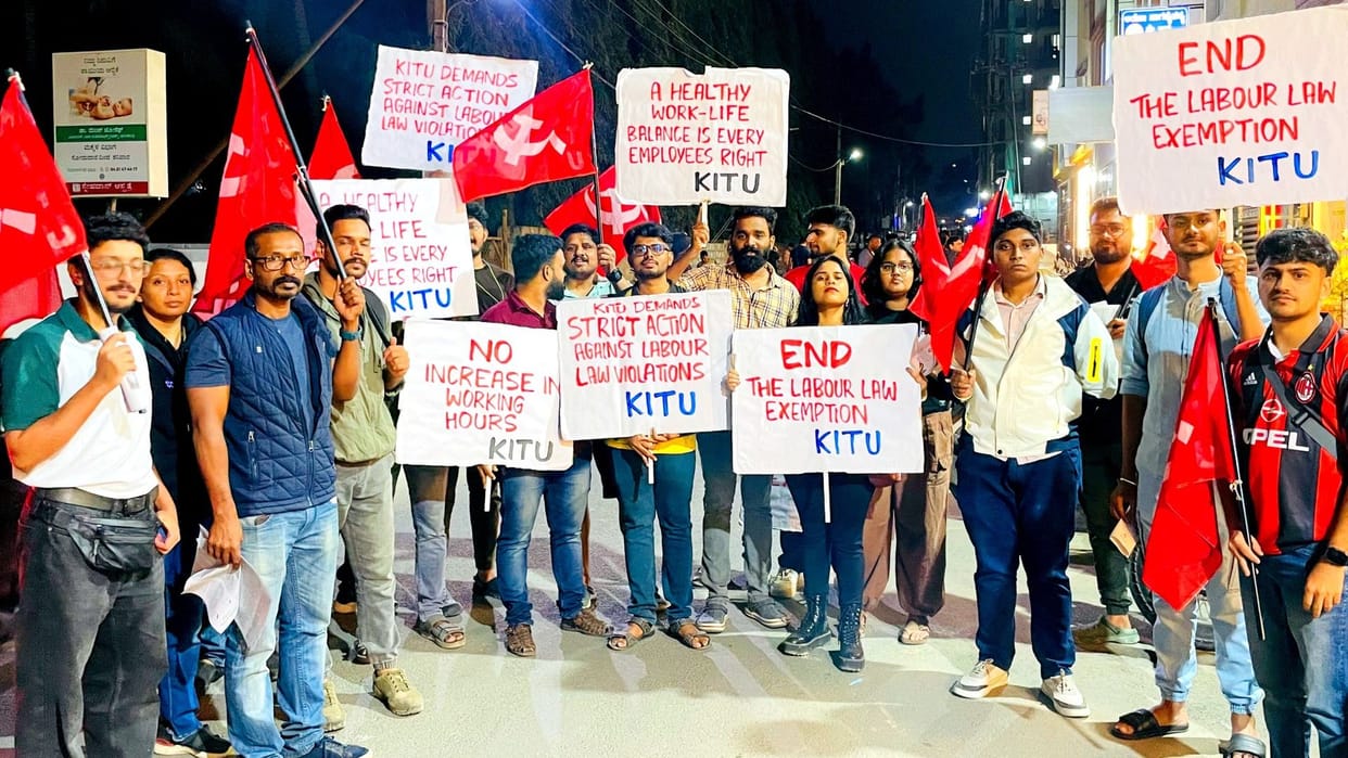 Over 100 IT workers gather in Bengaluru to demand healthy work-life balance