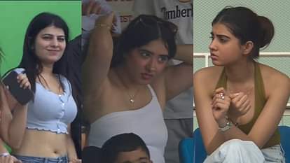 ind vs nz champions trophy 2025 glamorous girls in final india vs newzealand match photos goes viral see