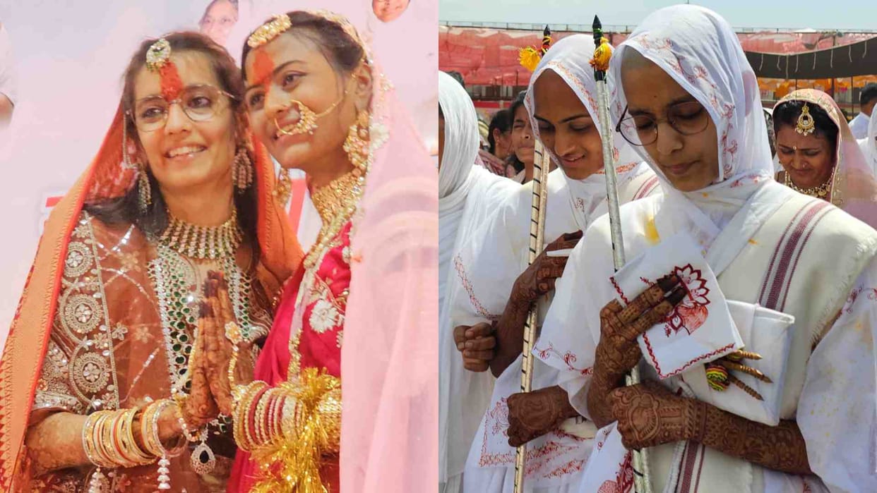 Barmer News: Two daughters of Barmer and Bikaner took initiation into Jain society