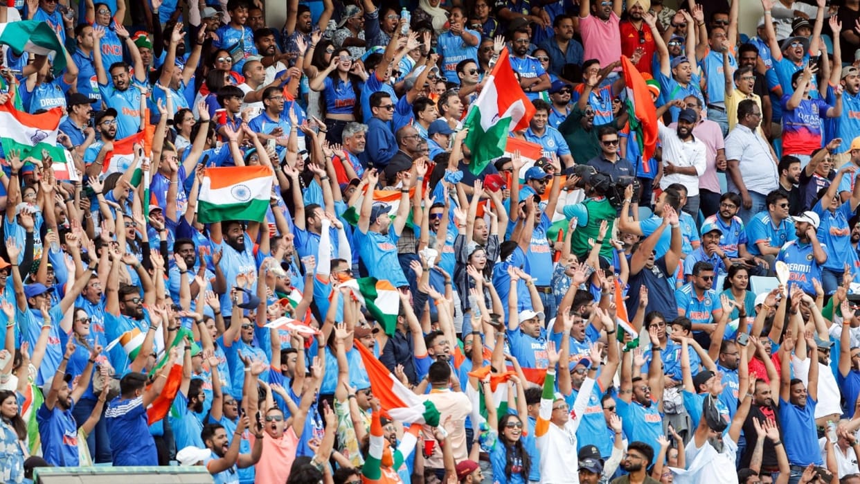 ind vs nz champions trophy 2025 glamorous girls in final india vs newzealand match photos goes viral see
