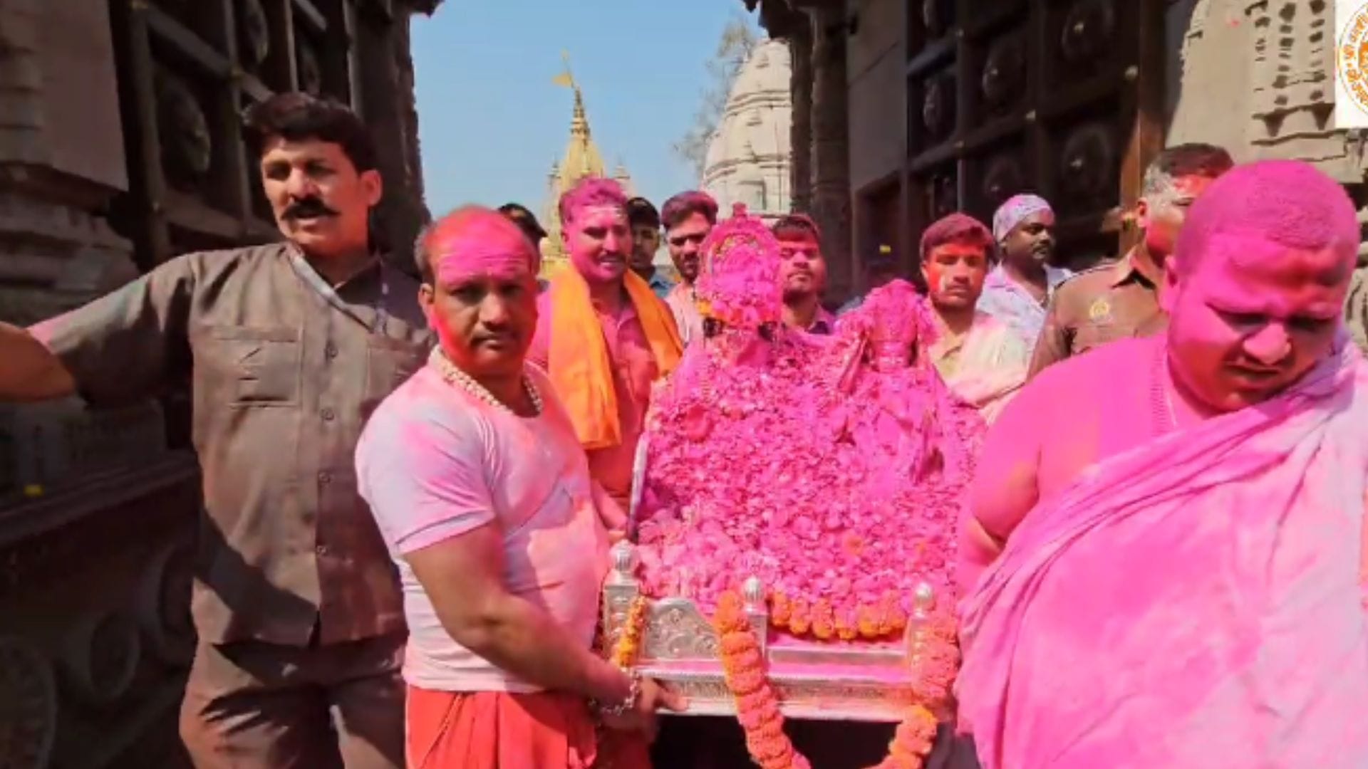 Rangbhari Ekadashi 2025 Celebration in Kashi Vishwanath Dham