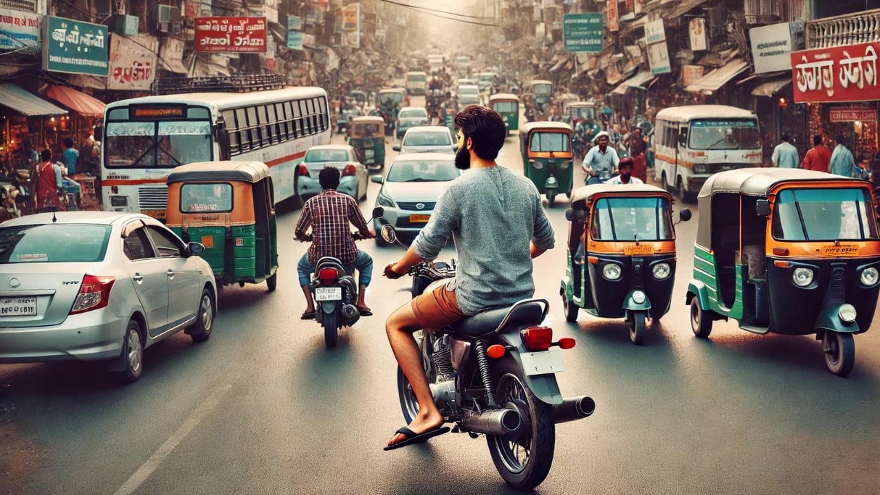 Wearing Slippers while riding bike will attract traffic challan or not