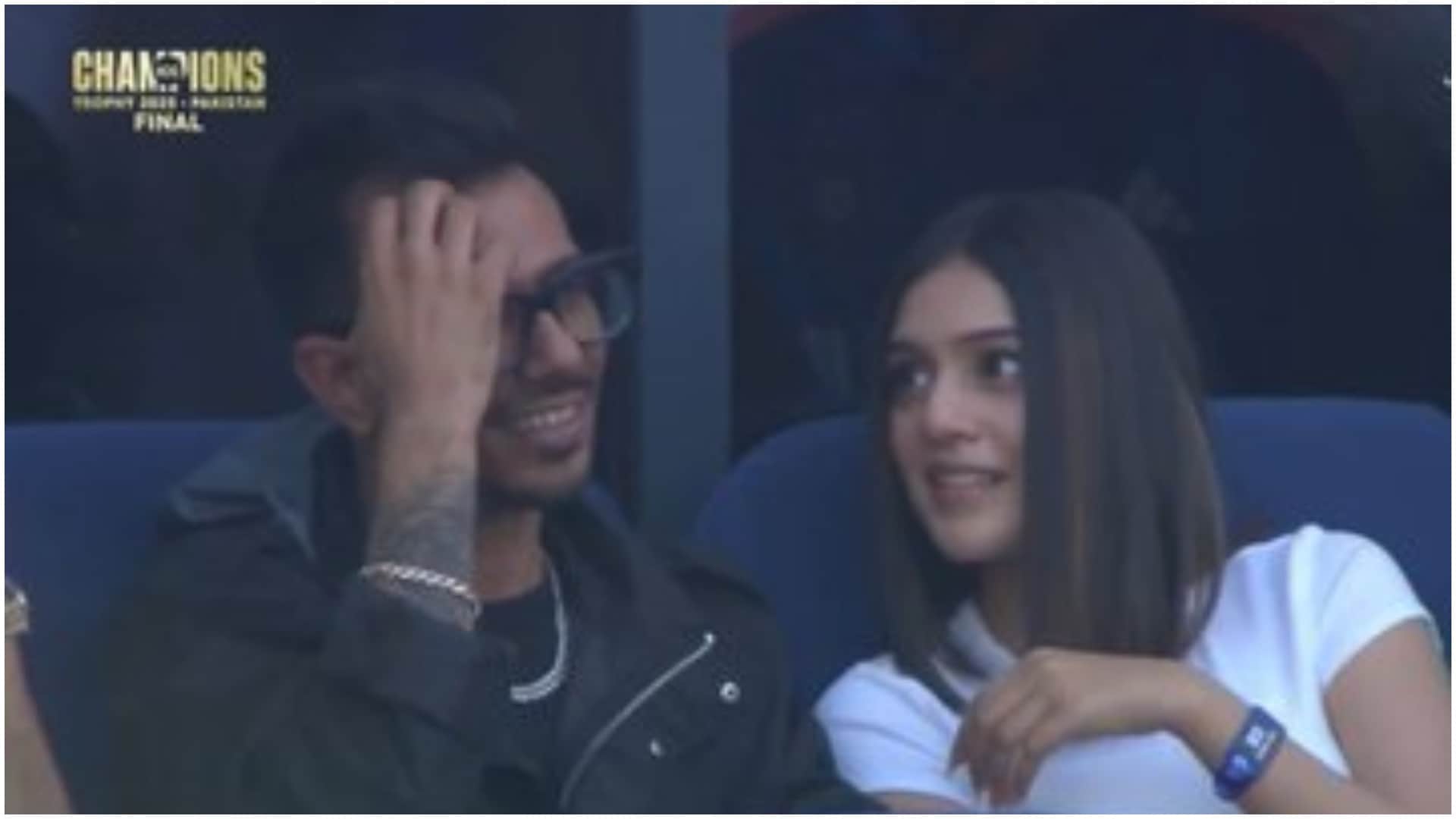 RJ Mahvash celebrated Champions Trophy victory with Yuzvendra Chahal, Watch video, Mahvash Chahal Dhanashree