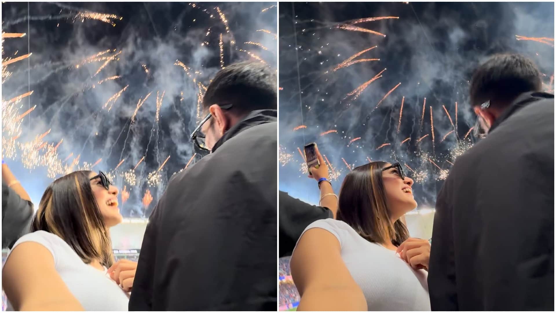RJ Mahvash celebrated Champions Trophy victory with Yuzvendra Chahal, Watch video, Mahvash Chahal Dhanashree