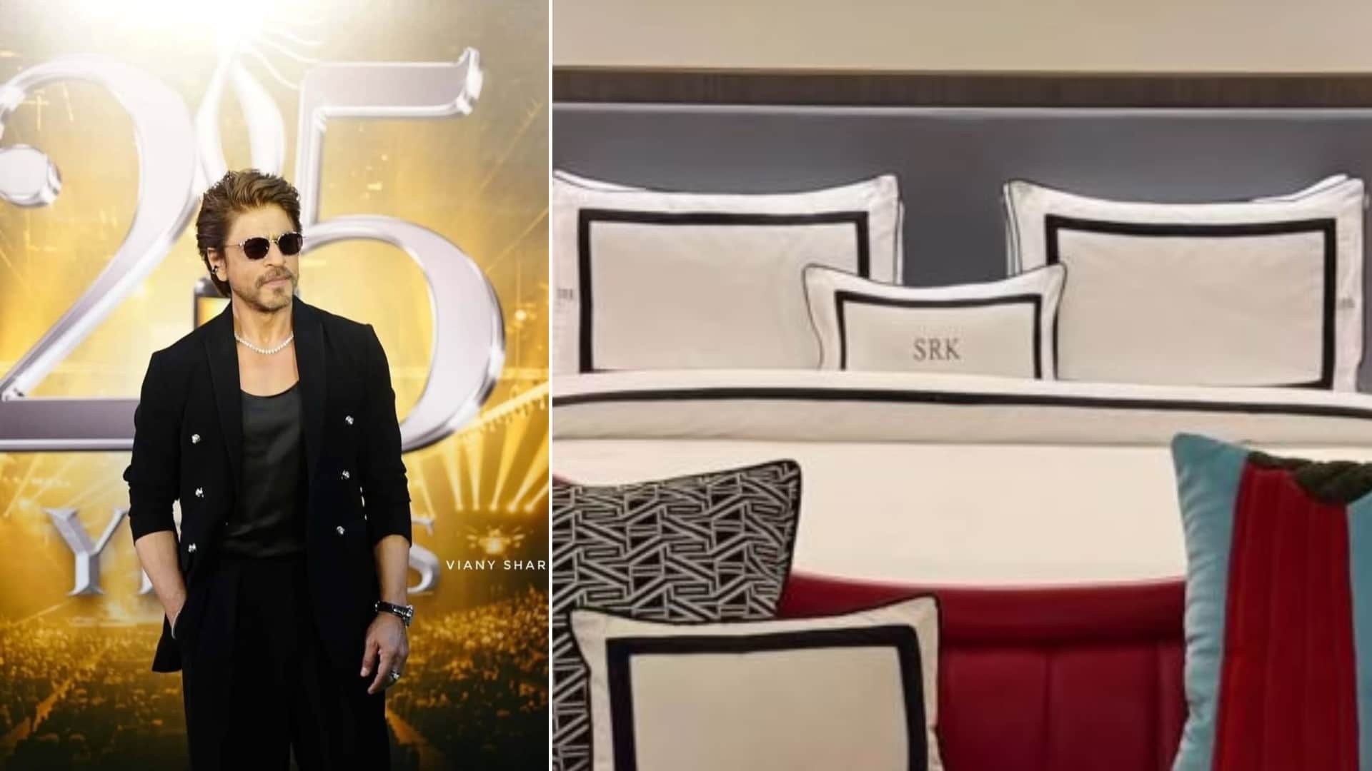 Shah Rukh Khan IIFA designed a luxurious Suite for SRK in jaipur Lavish Bed To photos Of King Wife Gauri AbRam