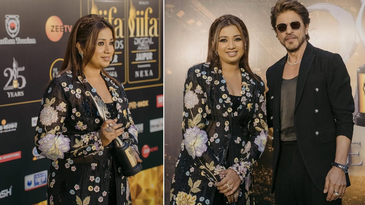Bollywood King Shah Rukh Khan and Shreya Ghoshal shares beautiful moment at IIFA video photos viral